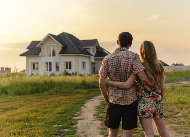 owner-occupied couple viewing home