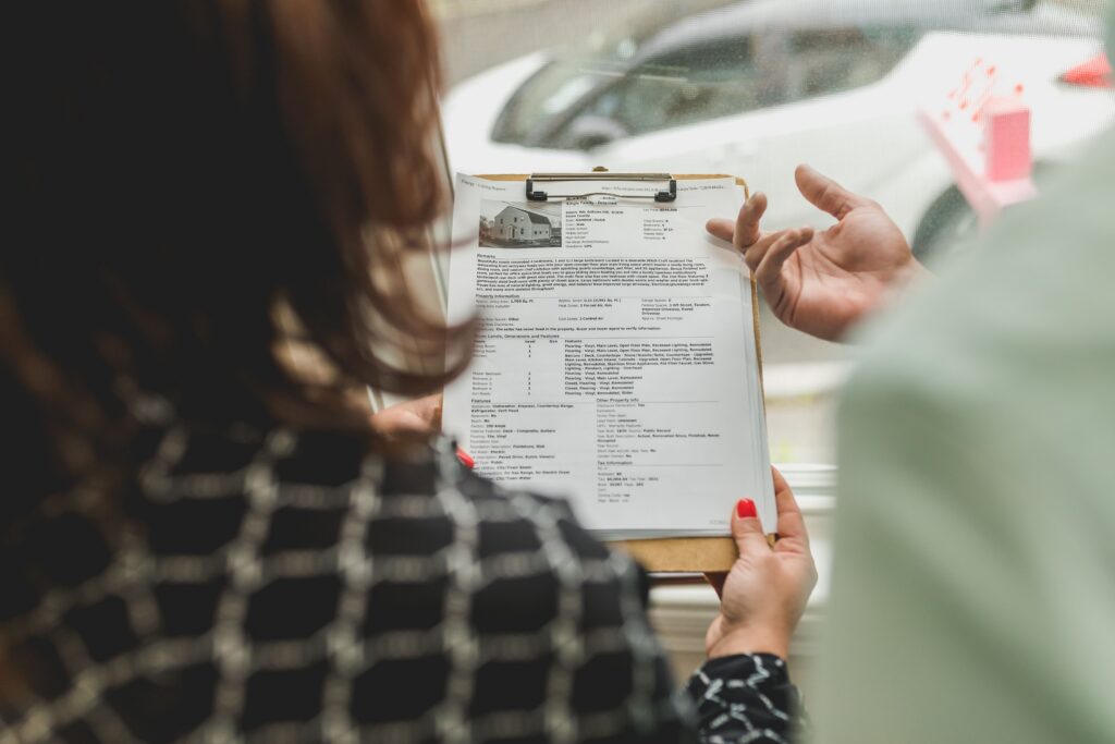 recording fees clipboard document